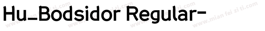 Hu_Bodsidor Regular字体转换